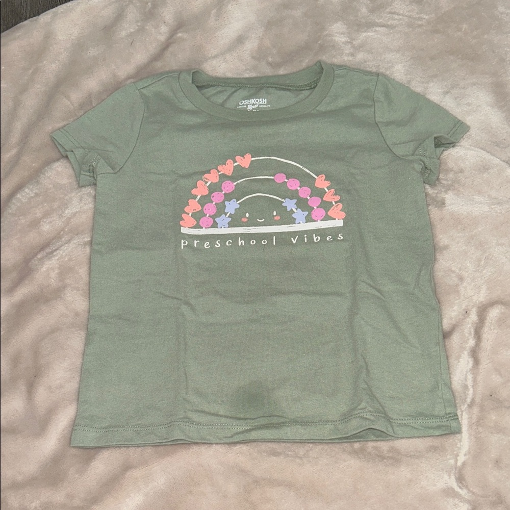 Cat & Jack Green 'Preschool Vibes' Tee